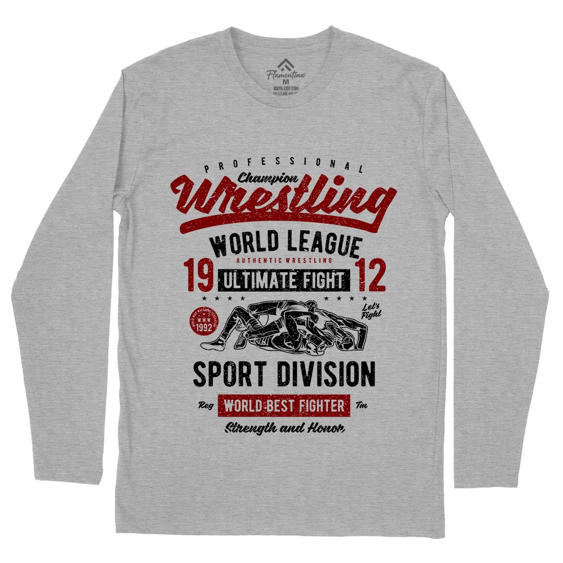 Wrestling Mens Long Sleeve T-Shirt Sport A798