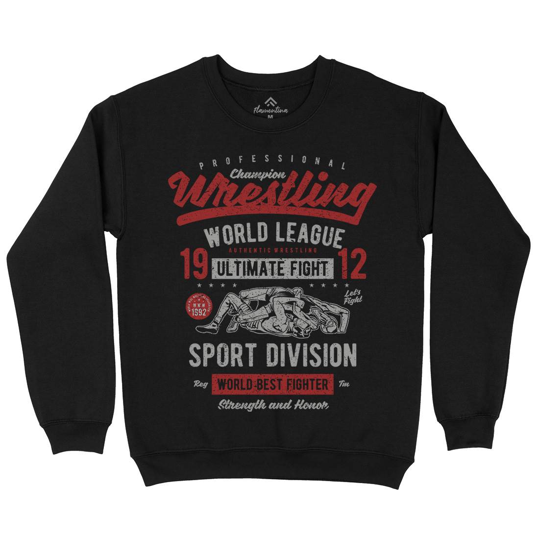 Wrestling Kids Crew Neck Sweatshirt Sport A798