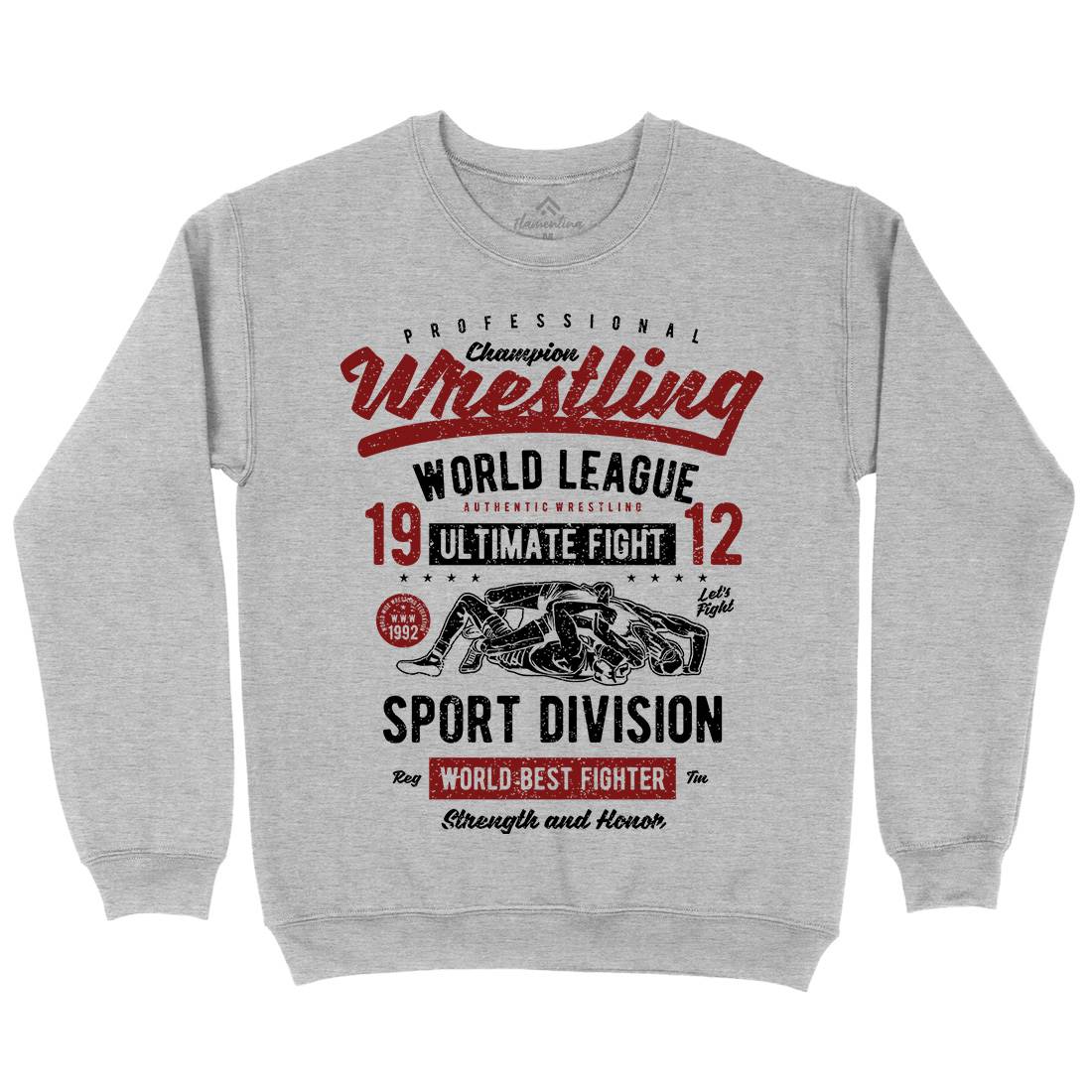 Wrestling Mens Crew Neck Sweatshirt Sport A798