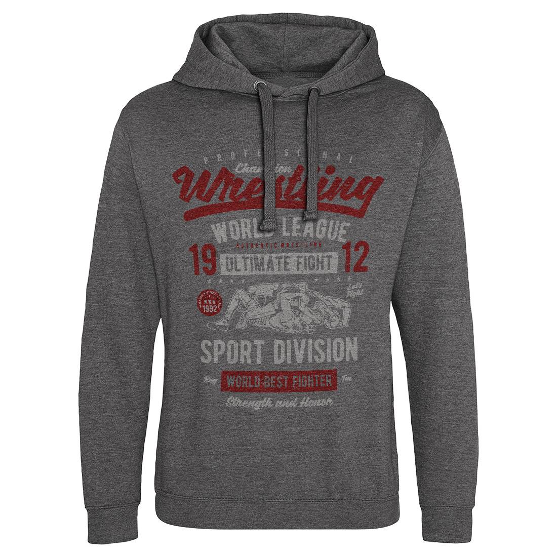 Wrestling Mens Hoodie Without Pocket Sport A798