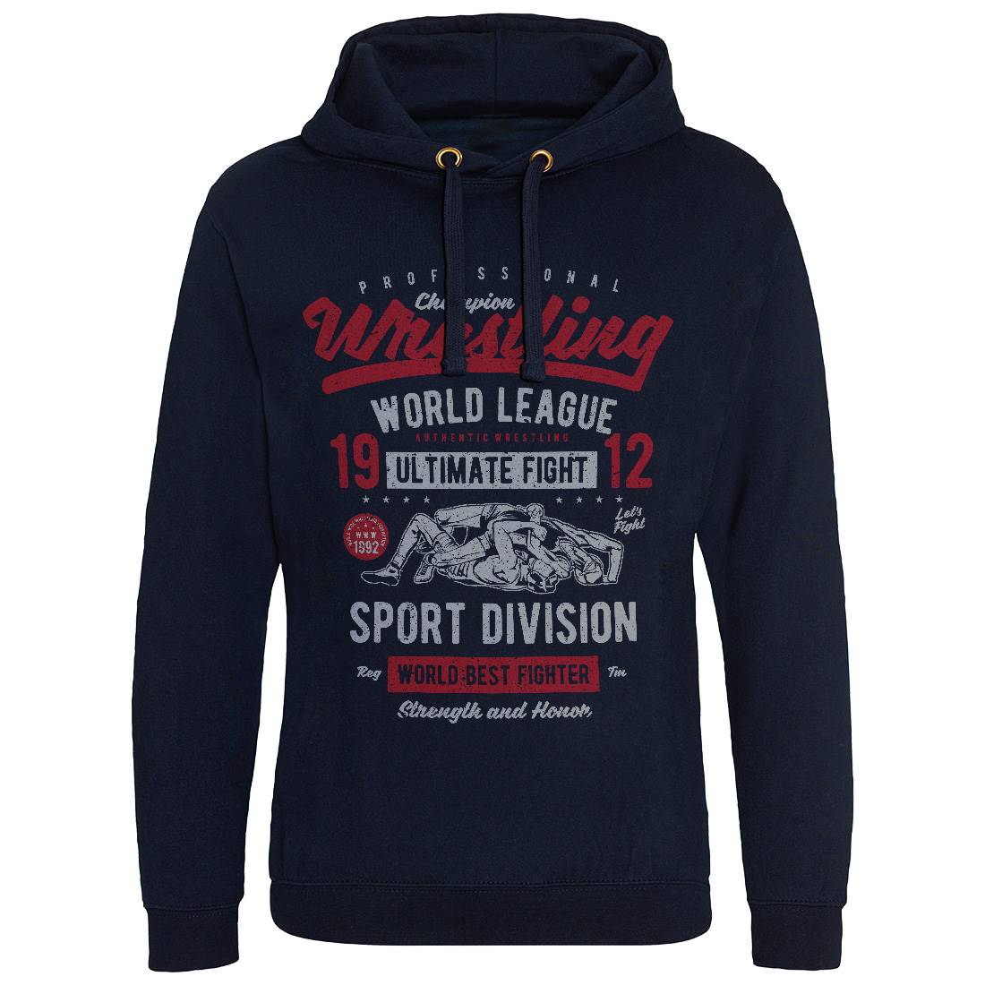 Wrestling Mens Hoodie Without Pocket Sport A798