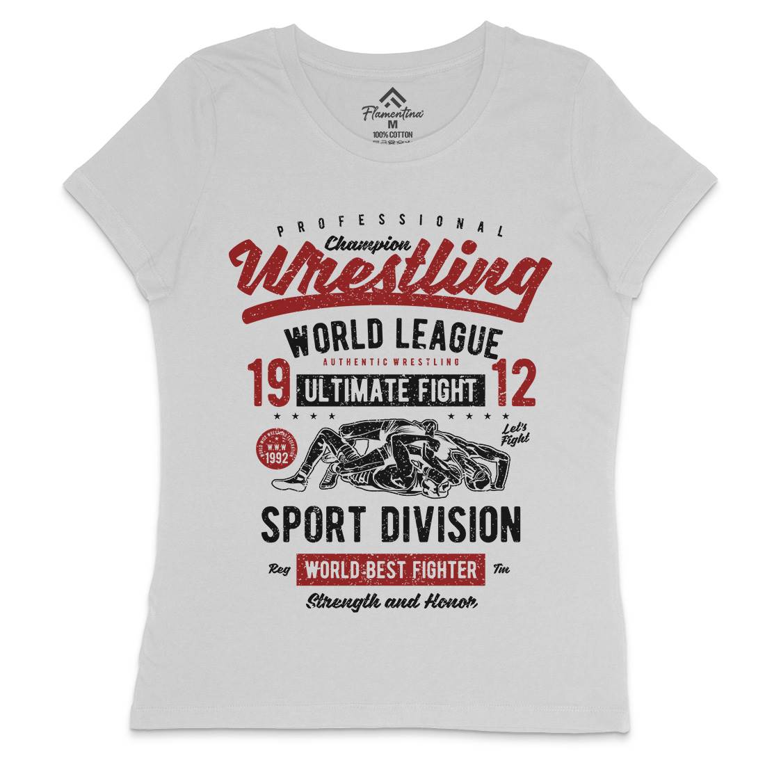 Wrestling Womens Crew Neck T-Shirt Sport A798