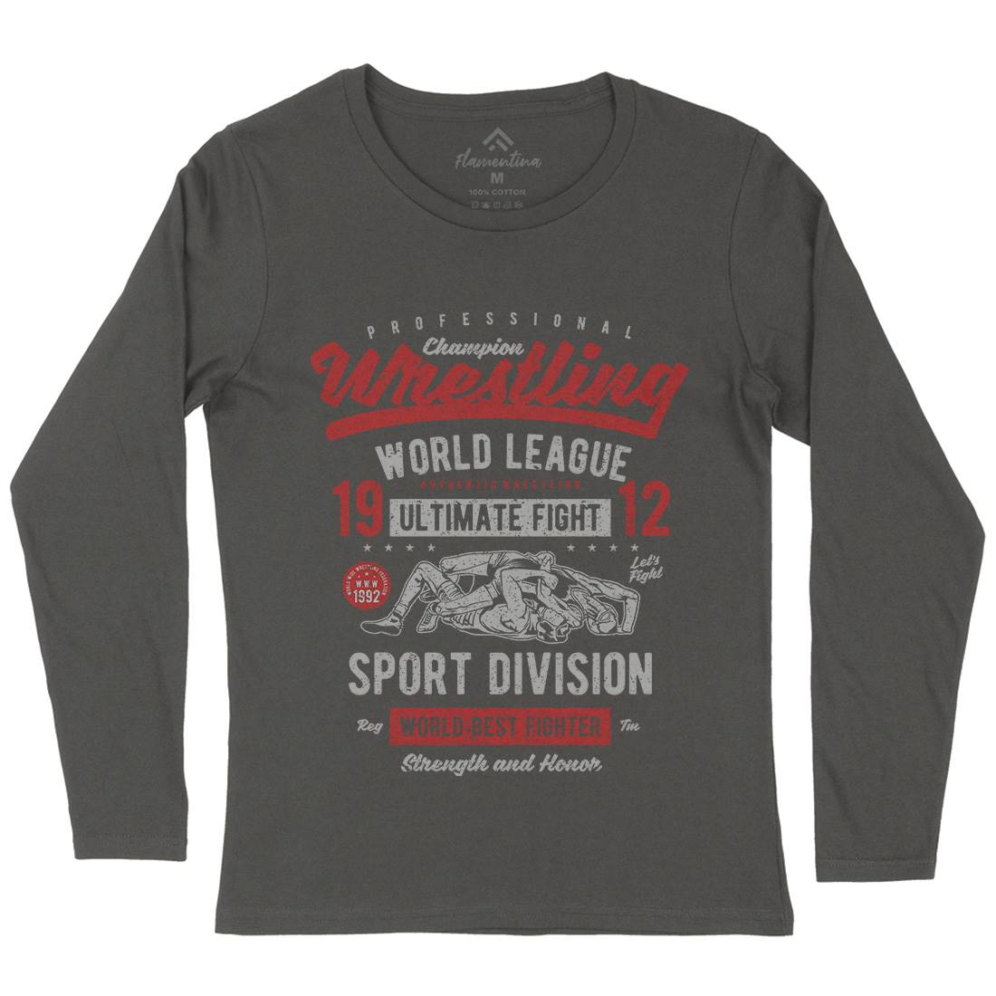 Wrestling Womens Long Sleeve T-Shirt Sport A798