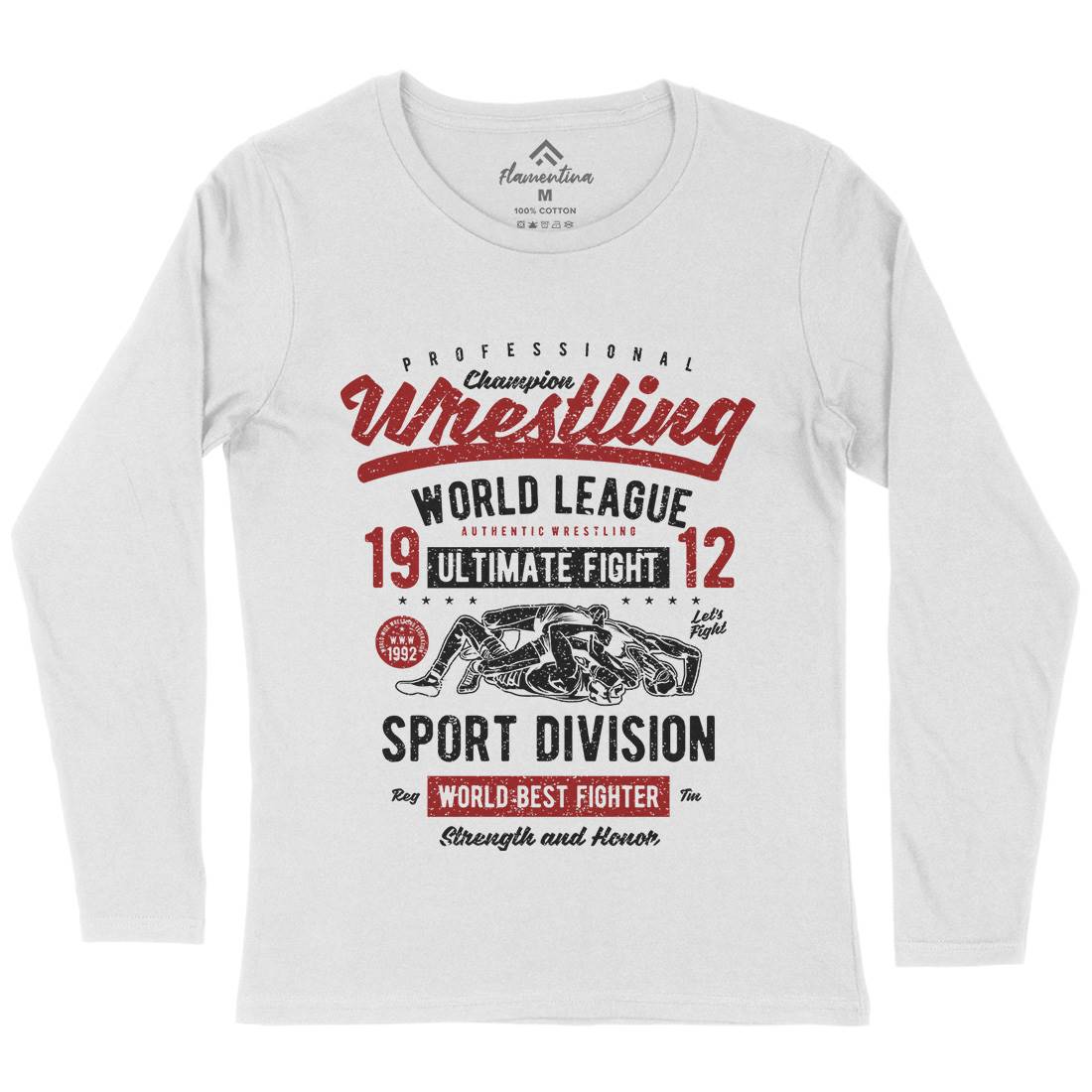 Wrestling Womens Long Sleeve T-Shirt Sport A798