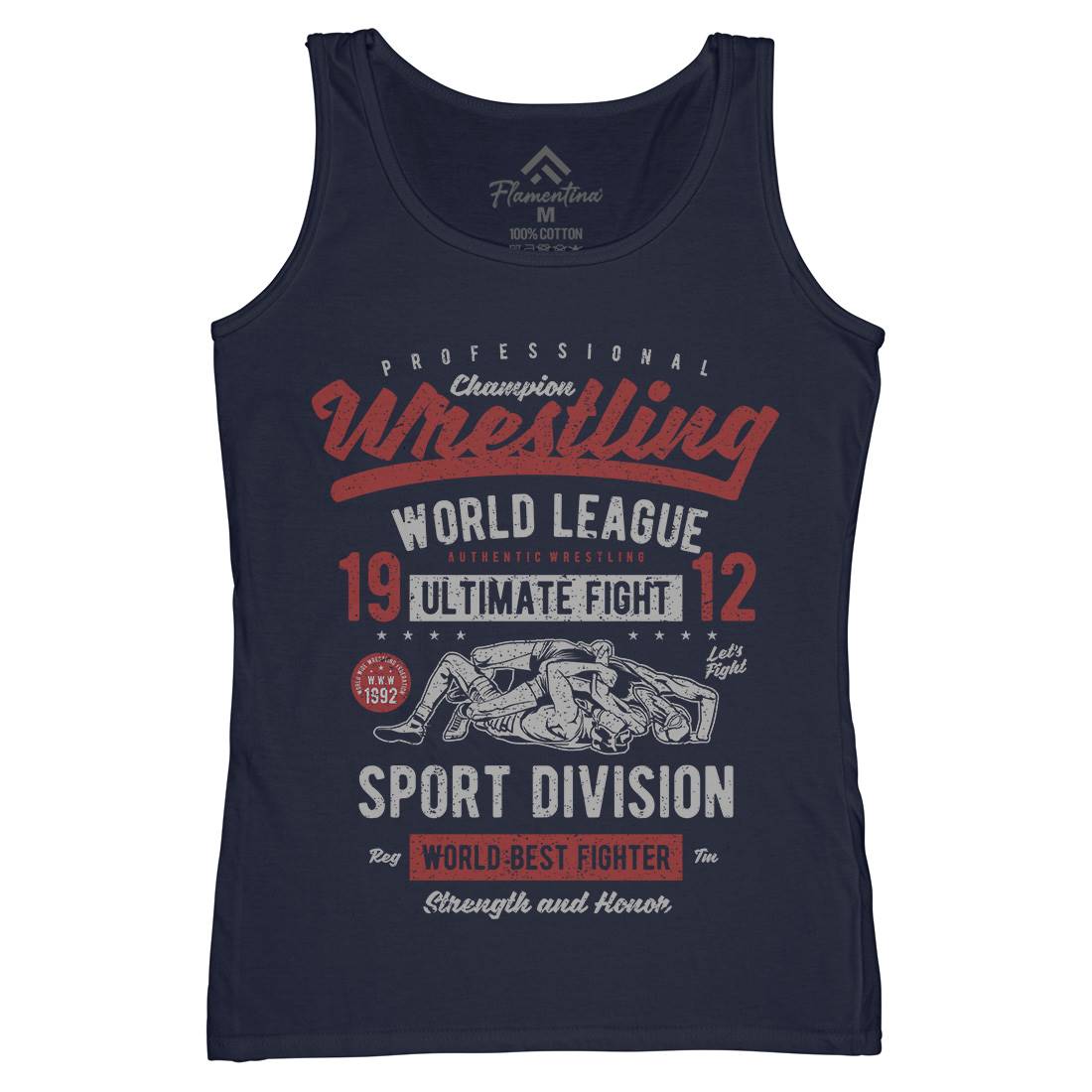 Wrestling Womens Organic Tank Top Vest Sport A798