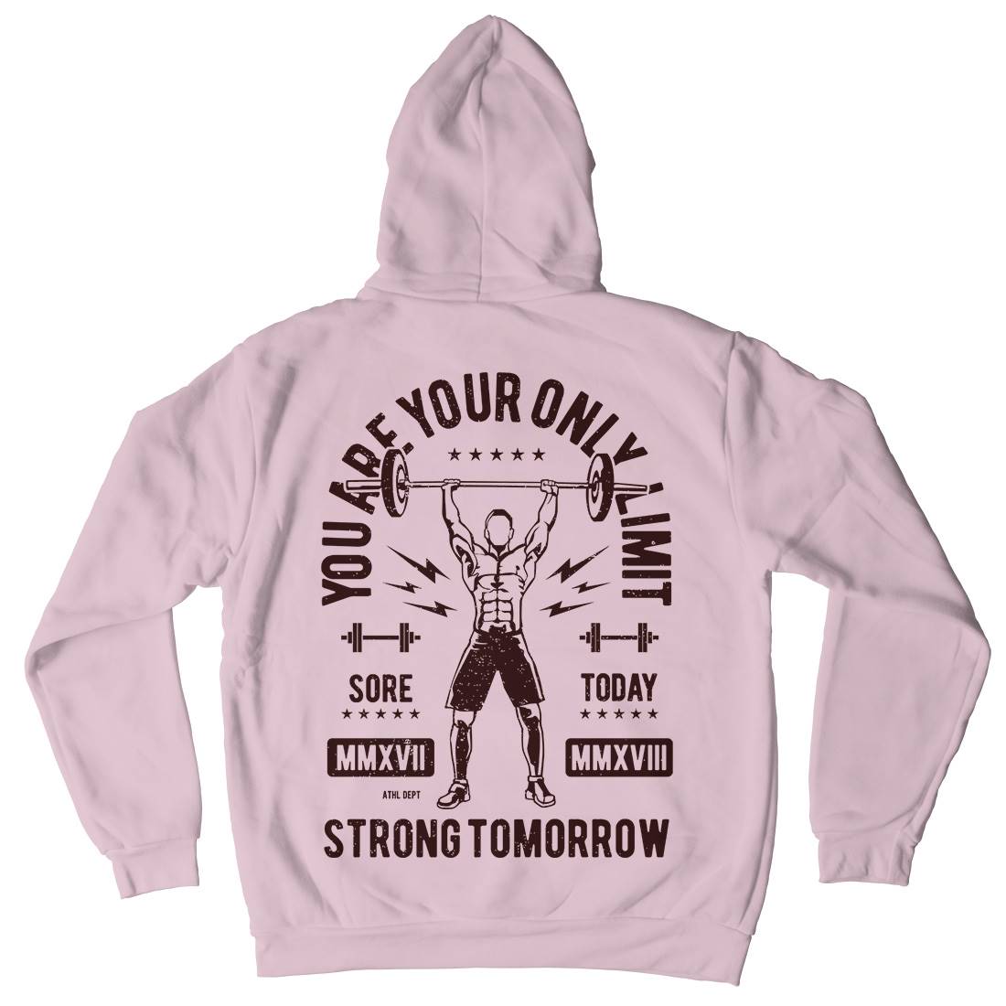 You Are Your Only Limit Kids Crew Neck Hoodie Gym A799