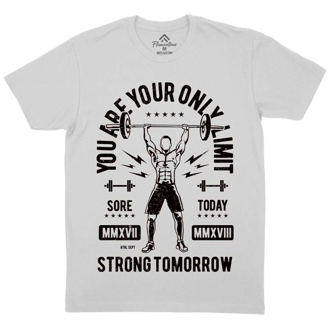 You Are Your Only Limit Mens Crew Neck T-Shirt Gym A799