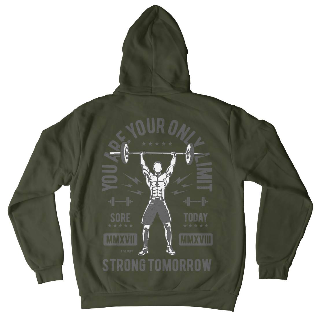 You Are Your Only Limit Kids Crew Neck Hoodie Gym A799