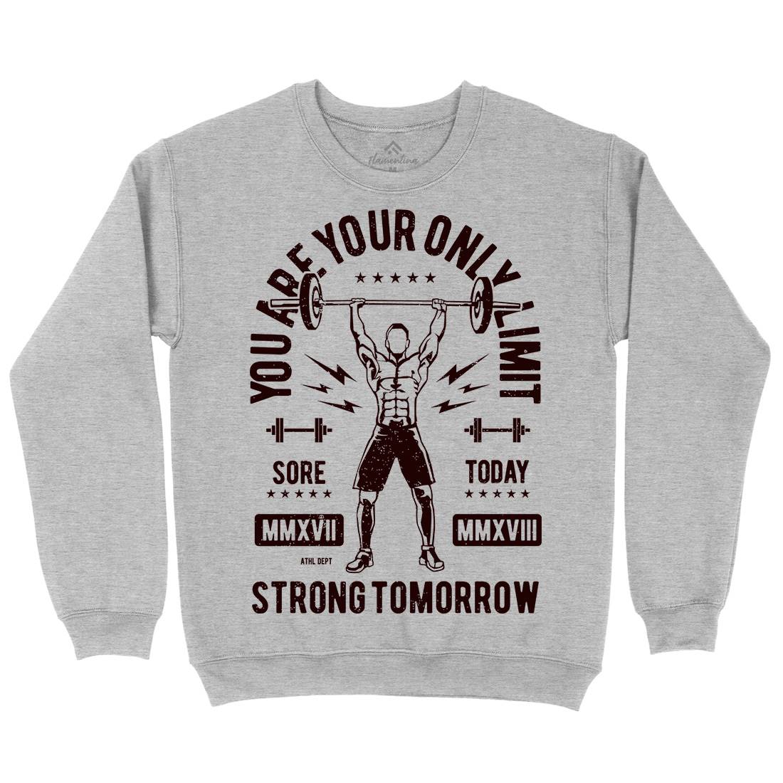 You Are Your Only Limit Kids Crew Neck Sweatshirt Gym A799