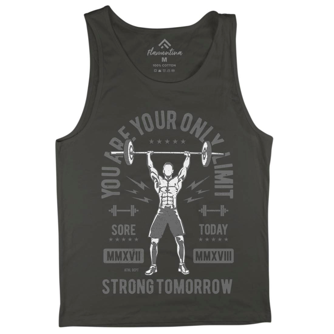 You Are Your Only Limit Mens Tank Top Vest Gym A799