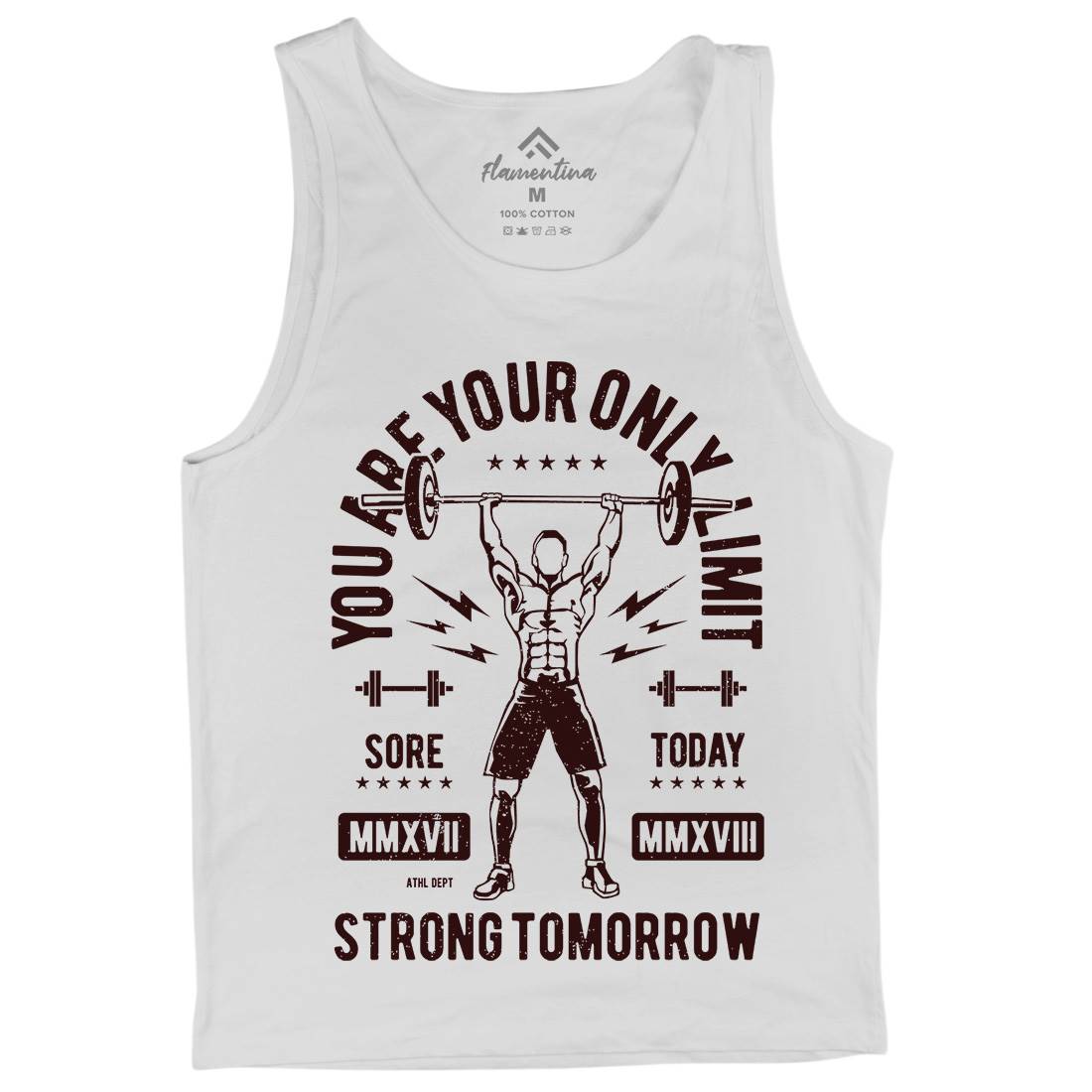 You Are Your Only Limit Mens Tank Top Vest Gym A799