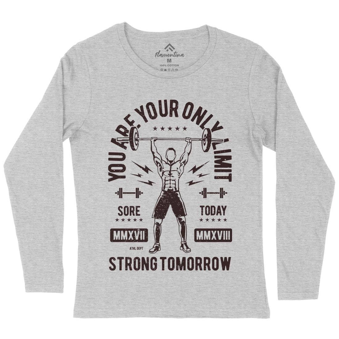 You Are Your Only Limit Womens Long Sleeve T-Shirt Gym A799