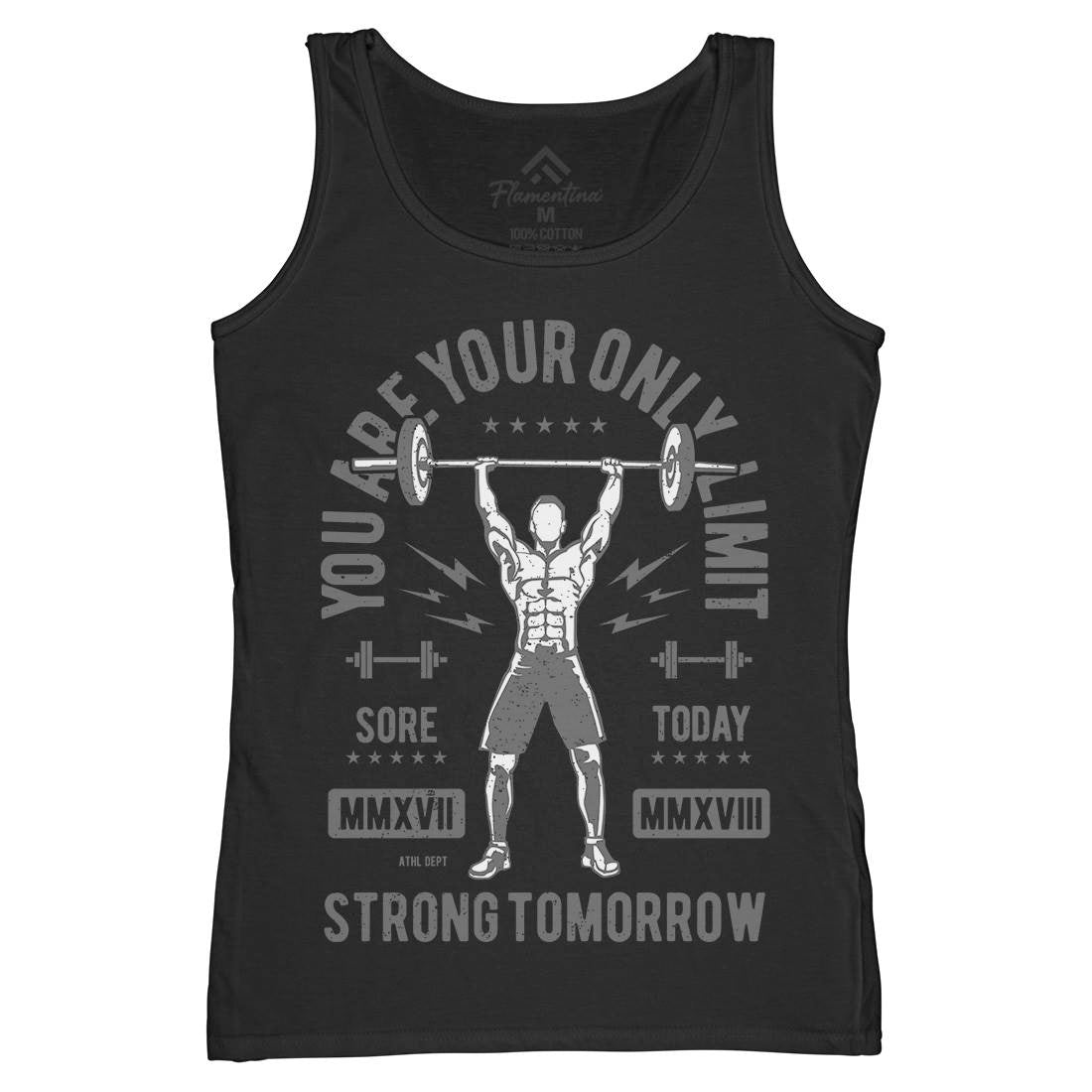 You Are Your Only Limit Womens Organic Tank Top Vest Gym A799