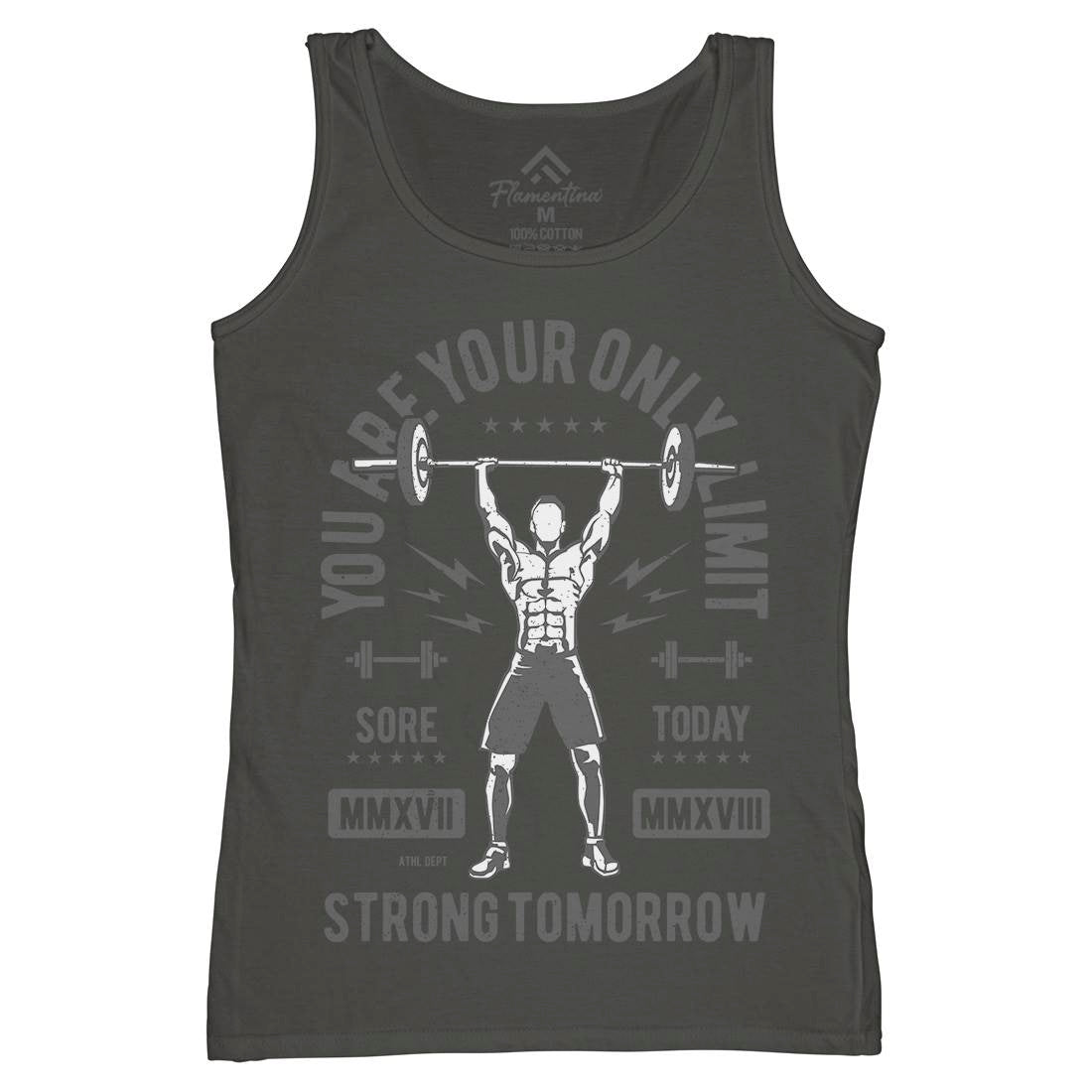 You Are Your Only Limit Womens Organic Tank Top Vest Gym A799