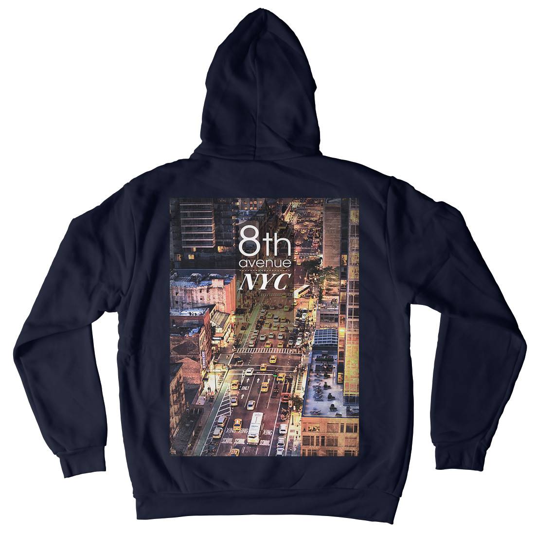 8Th Avenue Nyc Mens Hoodie With Pocket Art A801