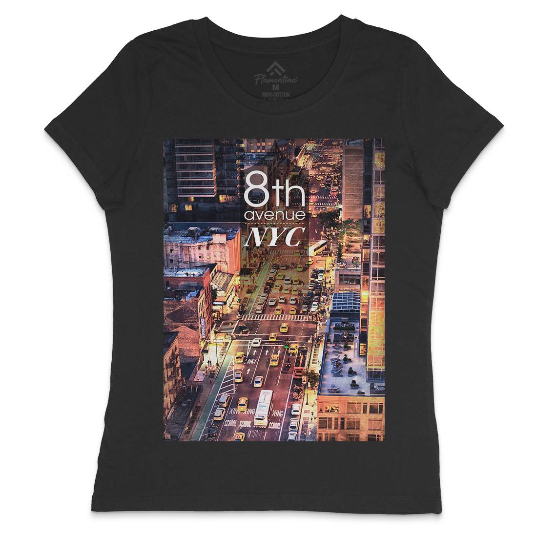 8Th Avenue Nyc Womens Crew Neck T-Shirt Art A801