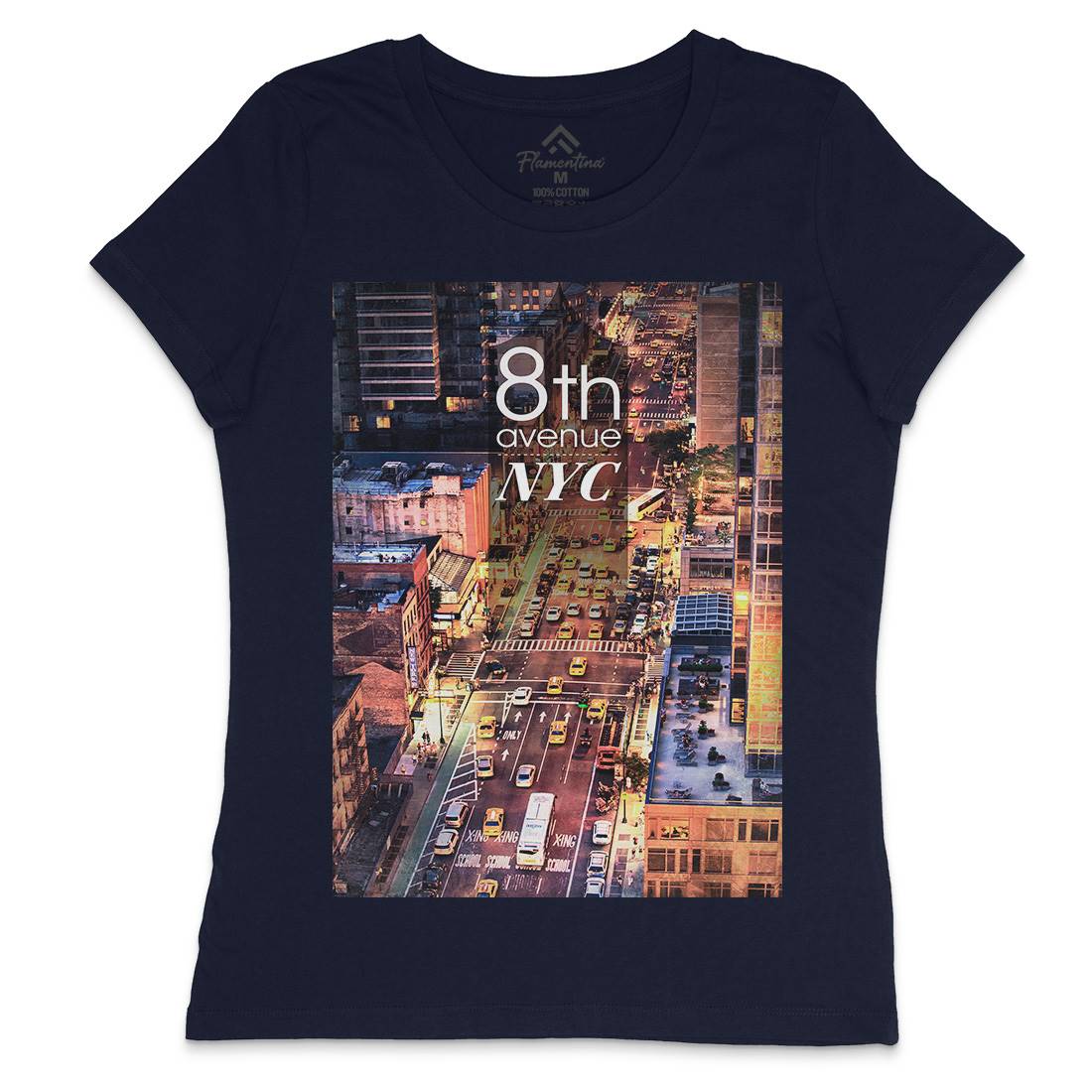 8Th Avenue Nyc Womens Crew Neck T-Shirt Art A801
