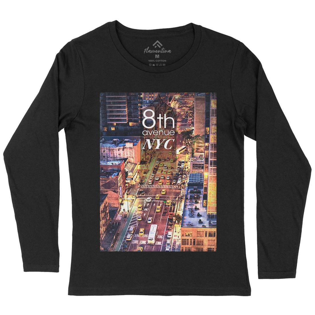 8Th Avenue Nyc Womens Long Sleeve T-Shirt Art A801
