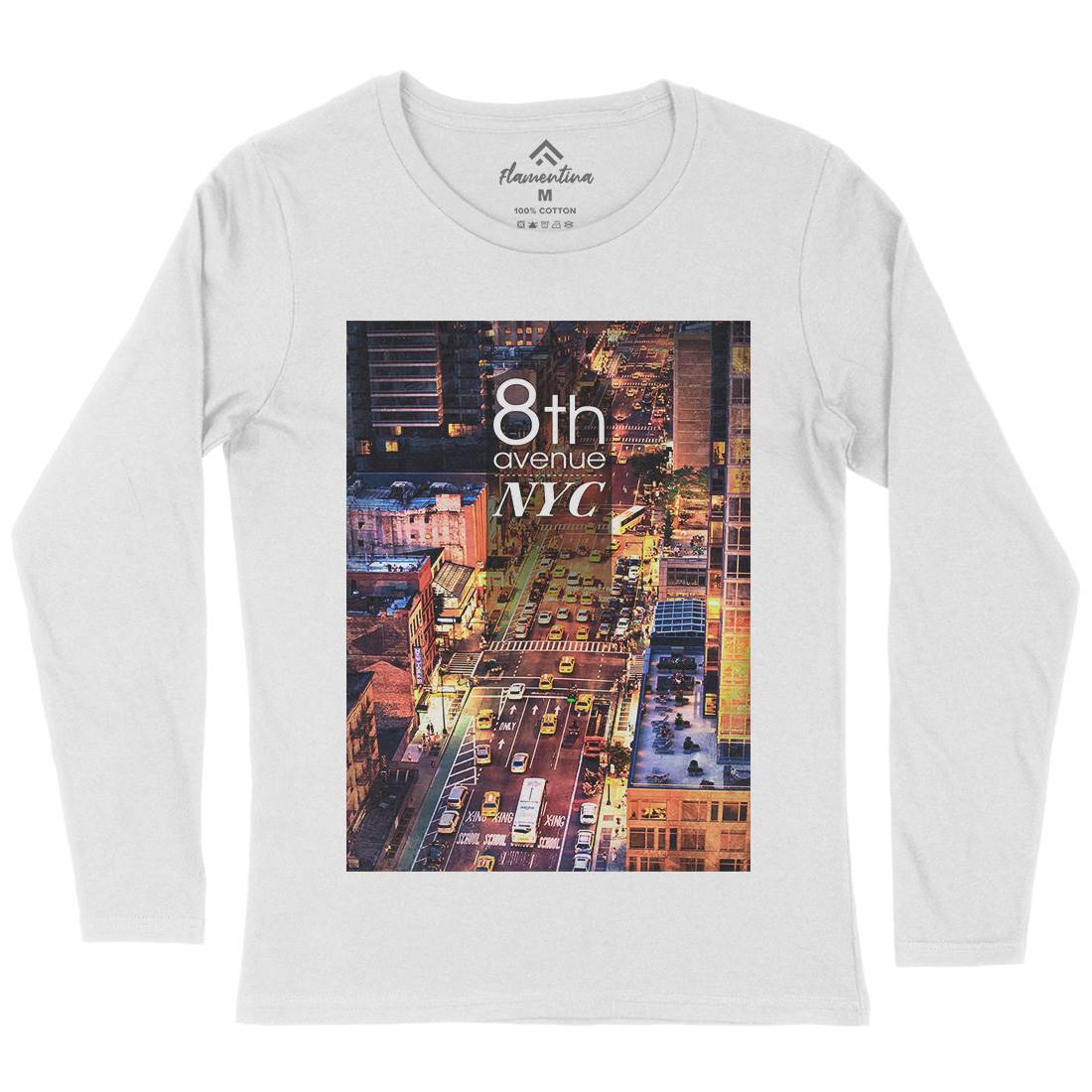 8Th Avenue Nyc Womens Long Sleeve T-Shirt Art A801