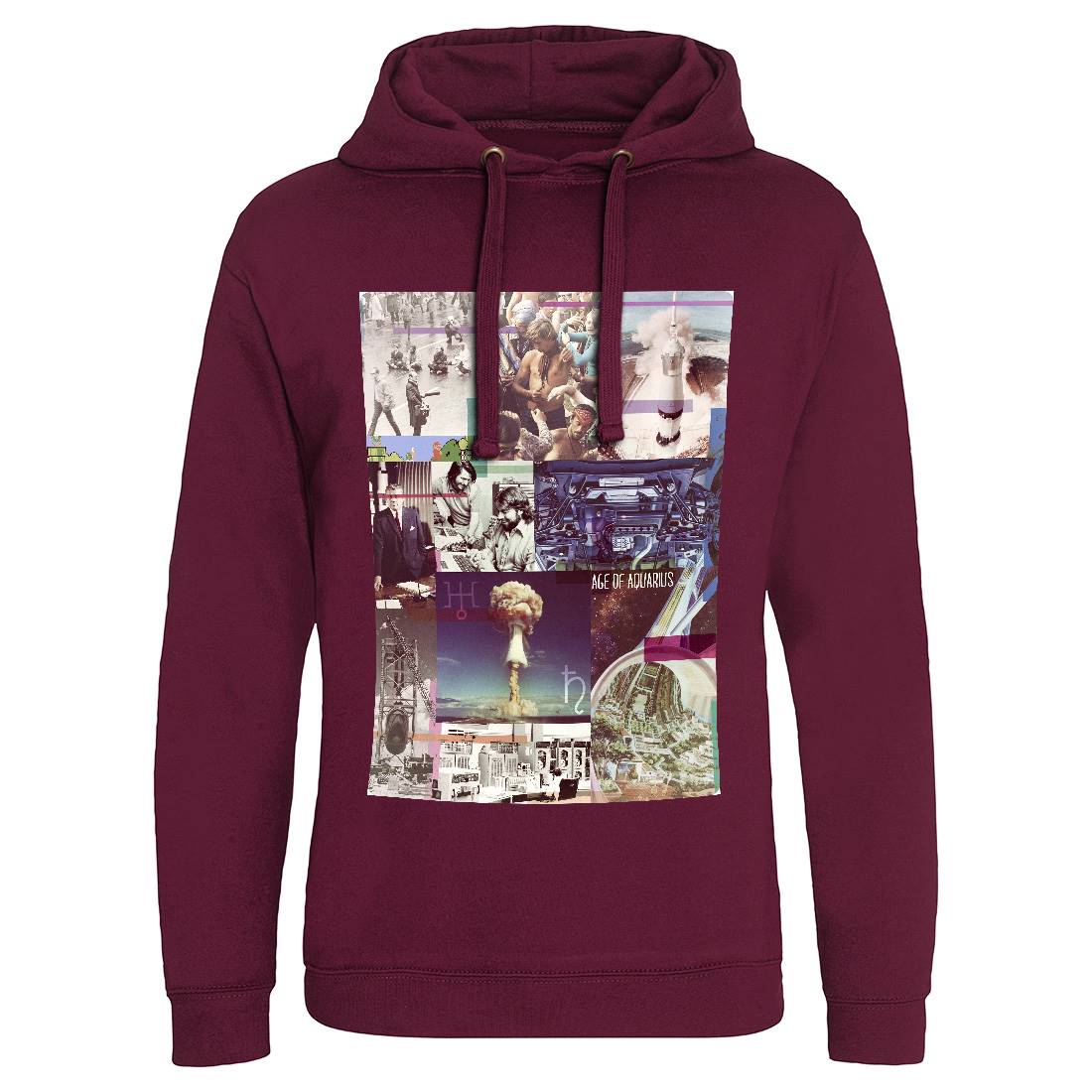 Age Of Aquarius Mens Hoodie Without Pocket Space A804