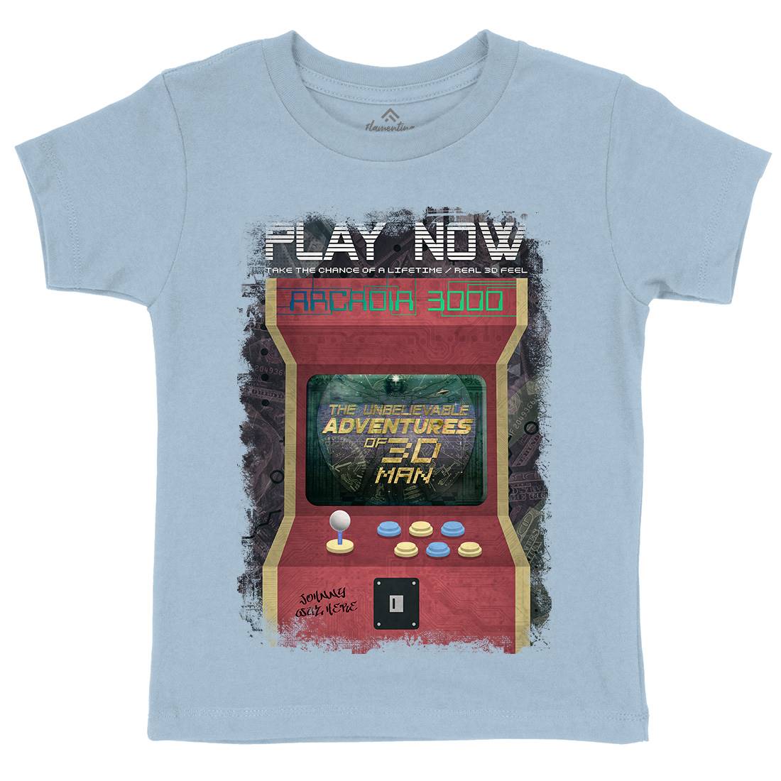 Arcadia 3000 Kids Crew Neck T-Shirt Geek A806
