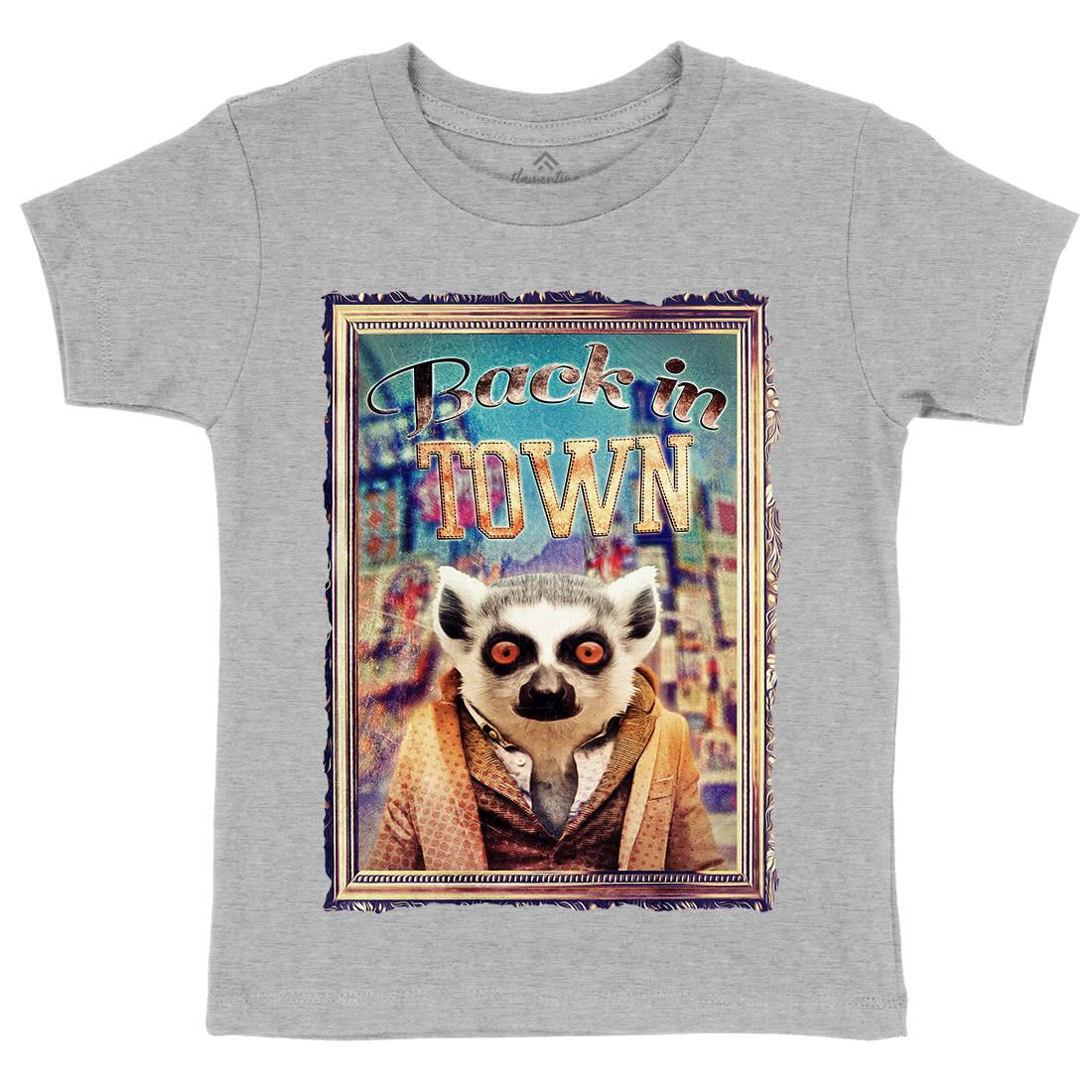 Back In Town Kids Organic Crew Neck T-Shirt Art A807