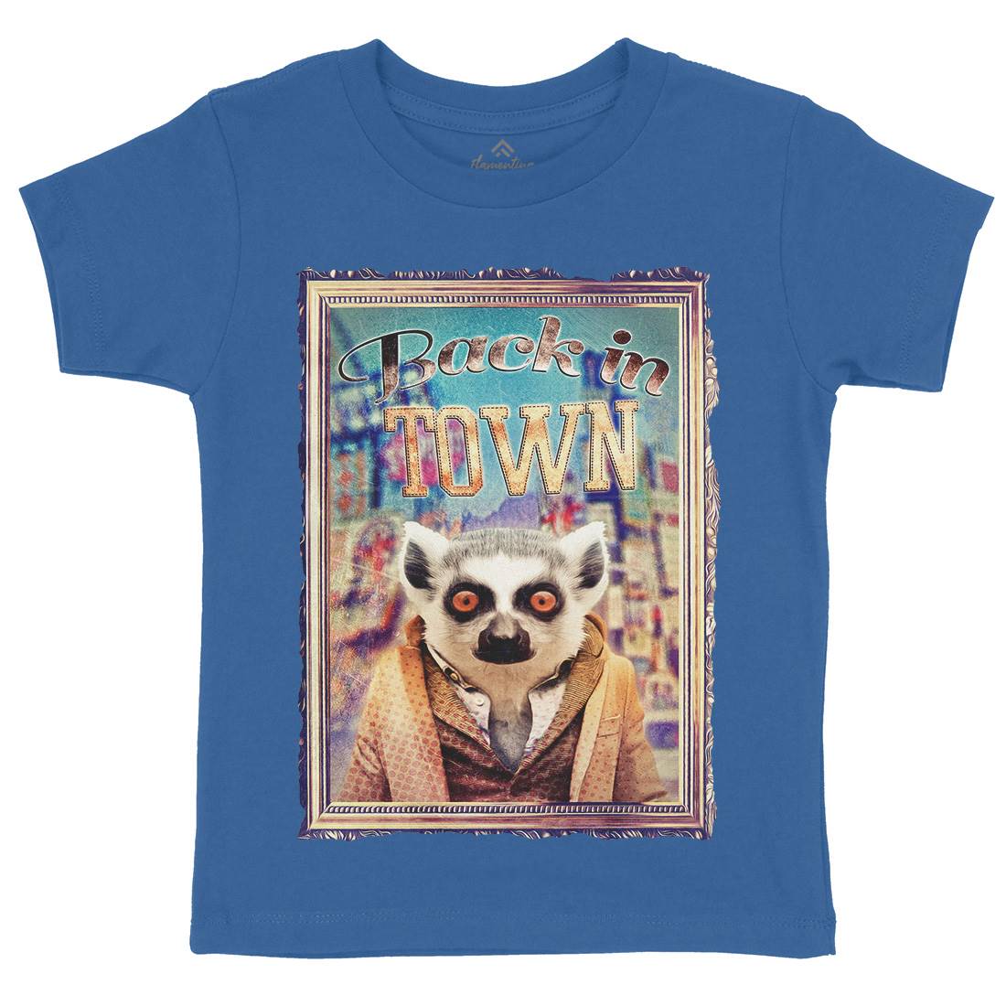 Back In Town Kids Organic Crew Neck T-Shirt Art A807