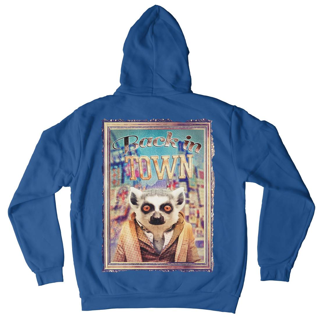 Back In Town Mens Hoodie With Pocket Art A807