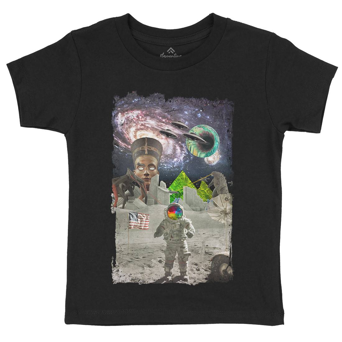 Been There Kids Organic Crew Neck T-Shirt Space A809
