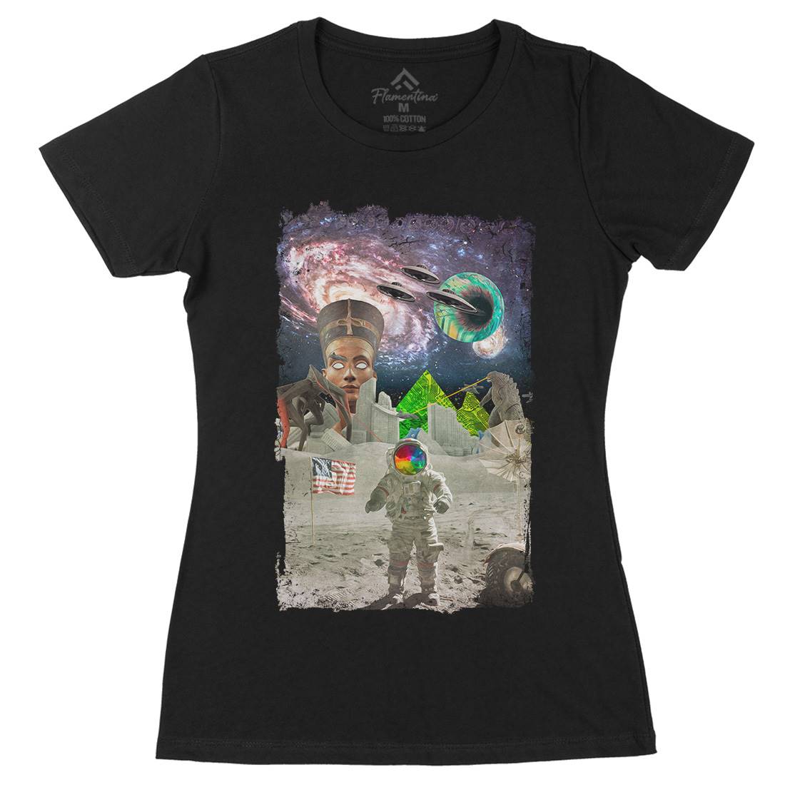 Been There Womens Organic Crew Neck T-Shirt Space A809