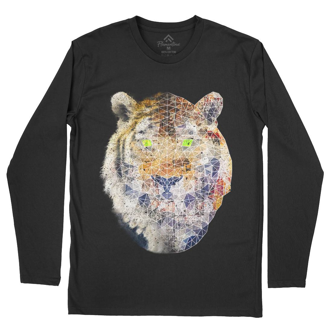 Biotech Poly Tiger Mens Long Sleeve T-Shirt Illuminati A810