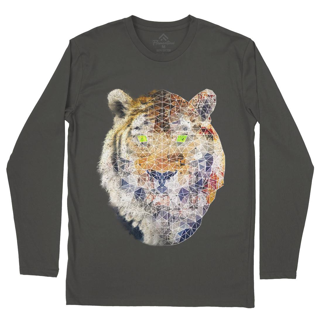Biotech Poly Tiger Mens Long Sleeve T-Shirt Illuminati A810
