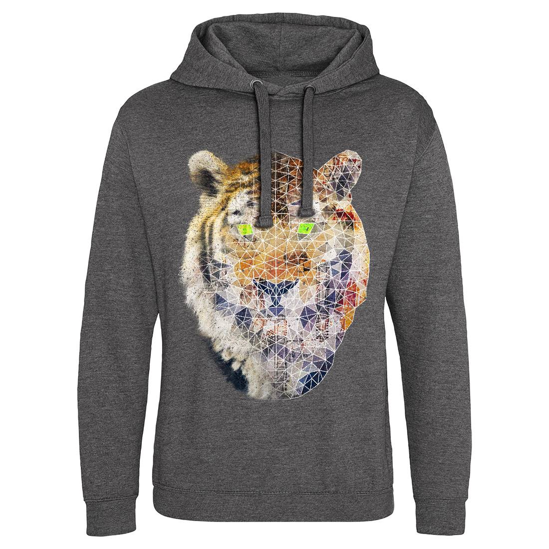 Biotech Poly Tiger Mens Hoodie Without Pocket Illuminati A810