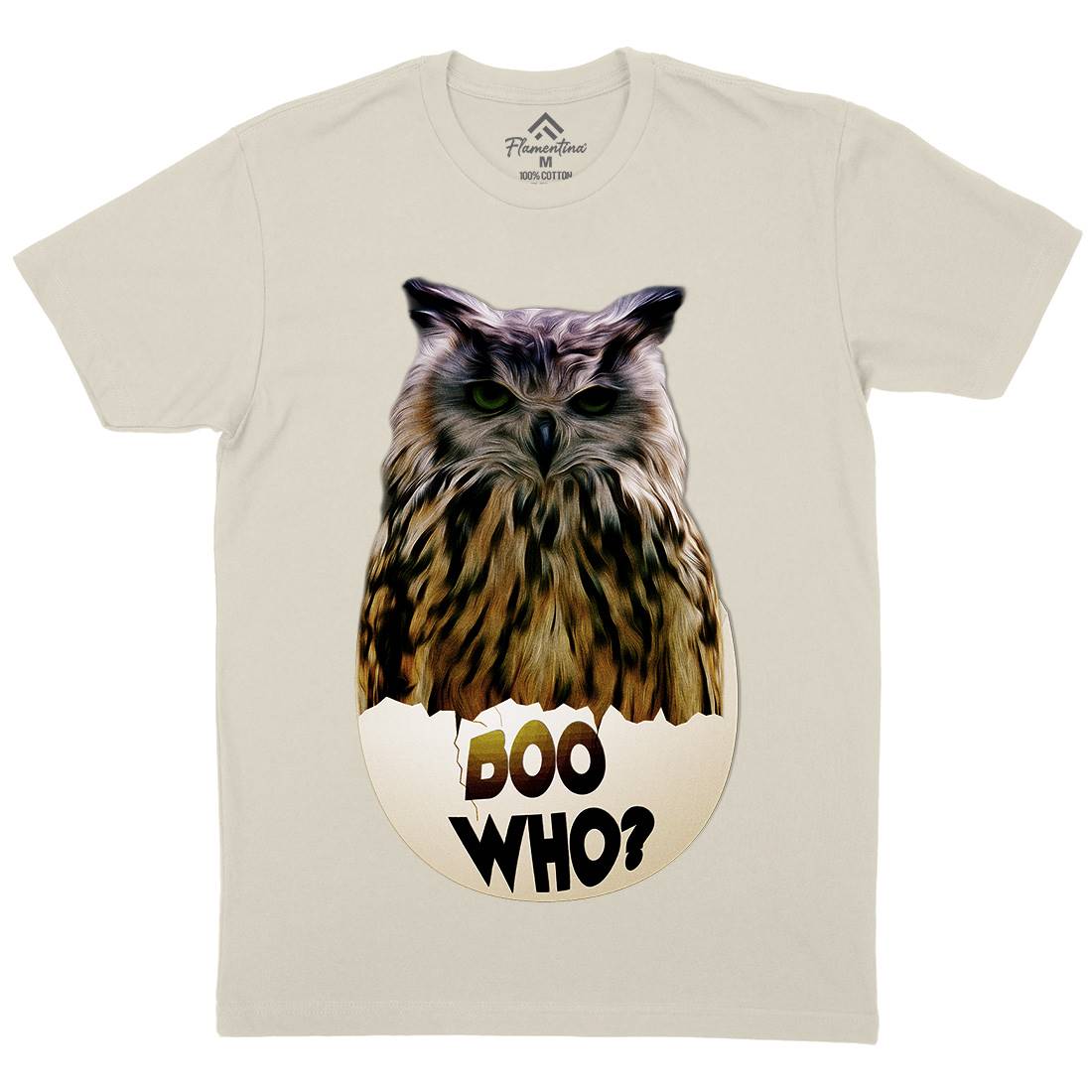 Boo Who Mens Organic Crew Neck T-Shirt Art A811