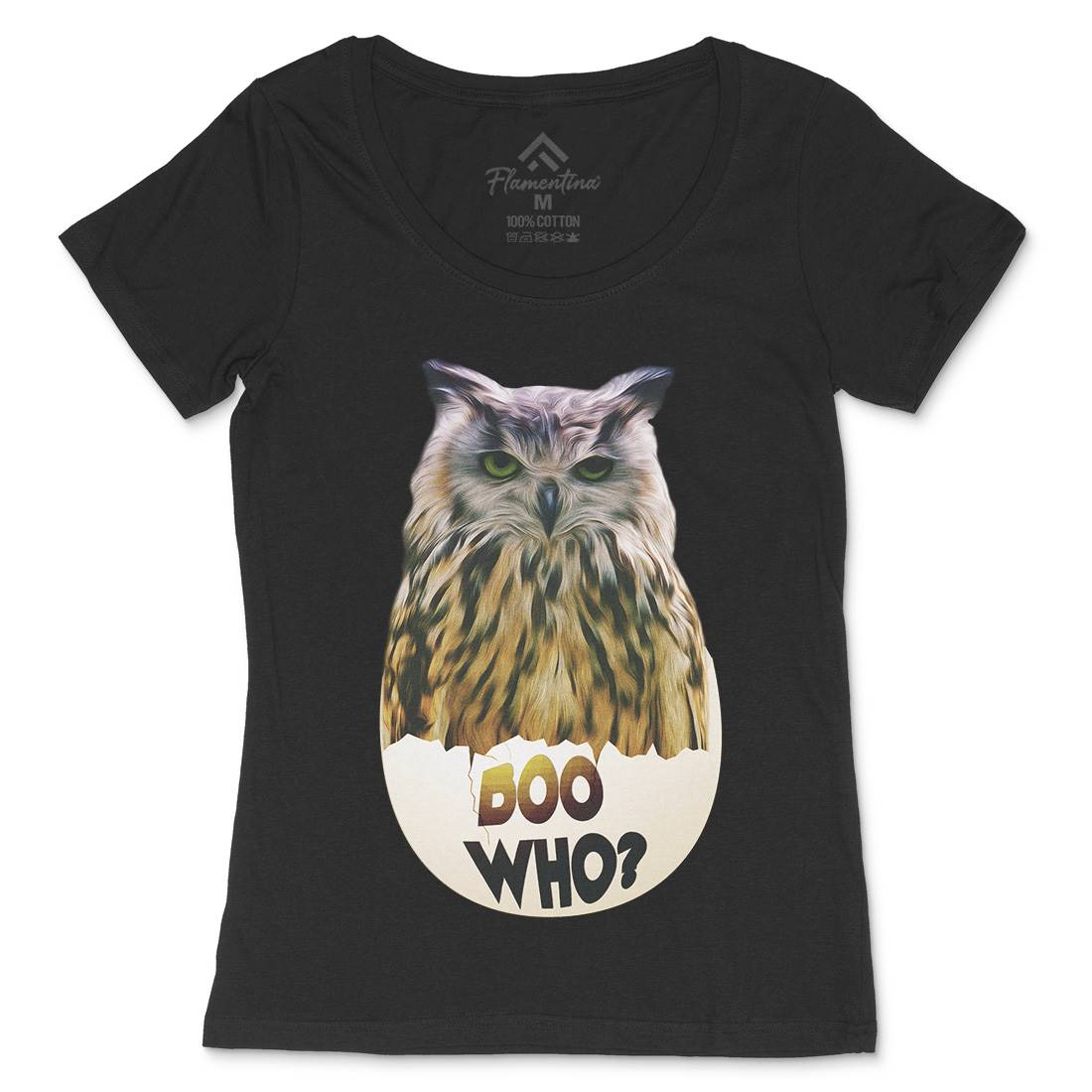 Boo Who Womens Scoop Neck T-Shirt Art A811