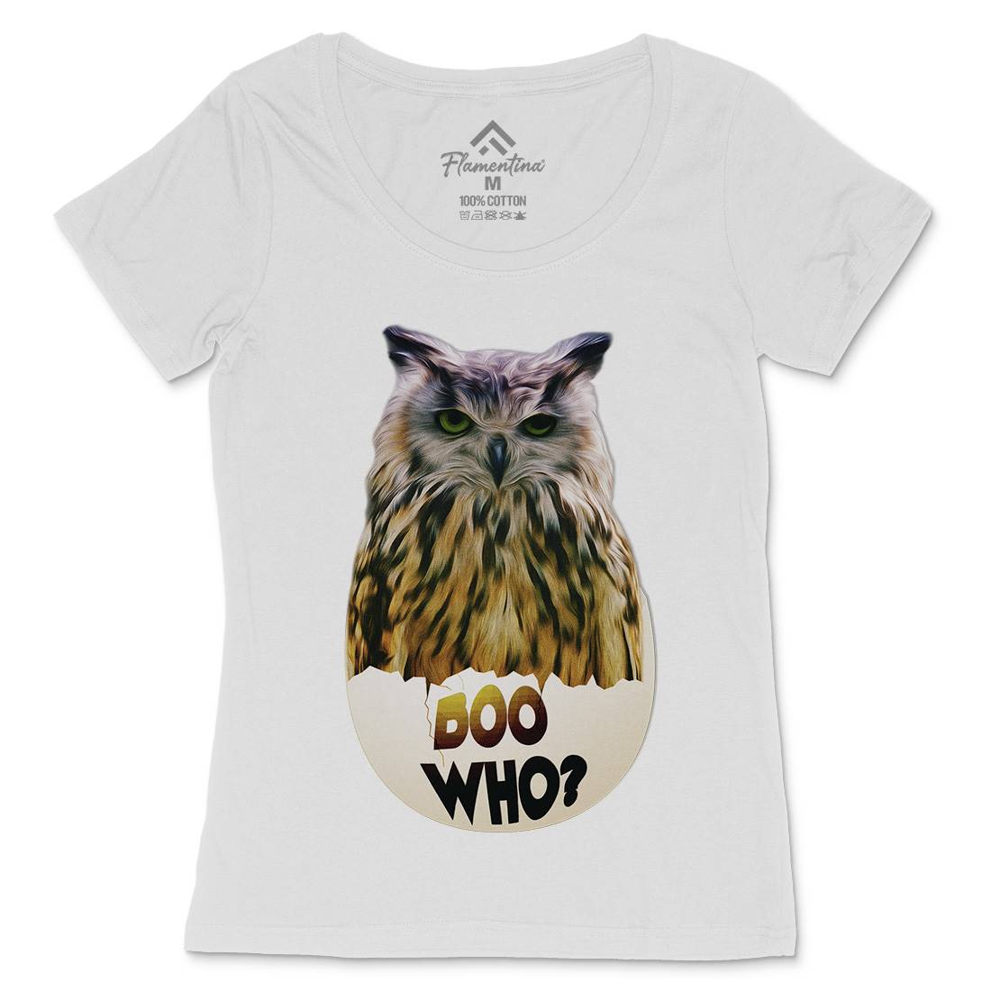 Boo Who Womens Scoop Neck T-Shirt Art A811