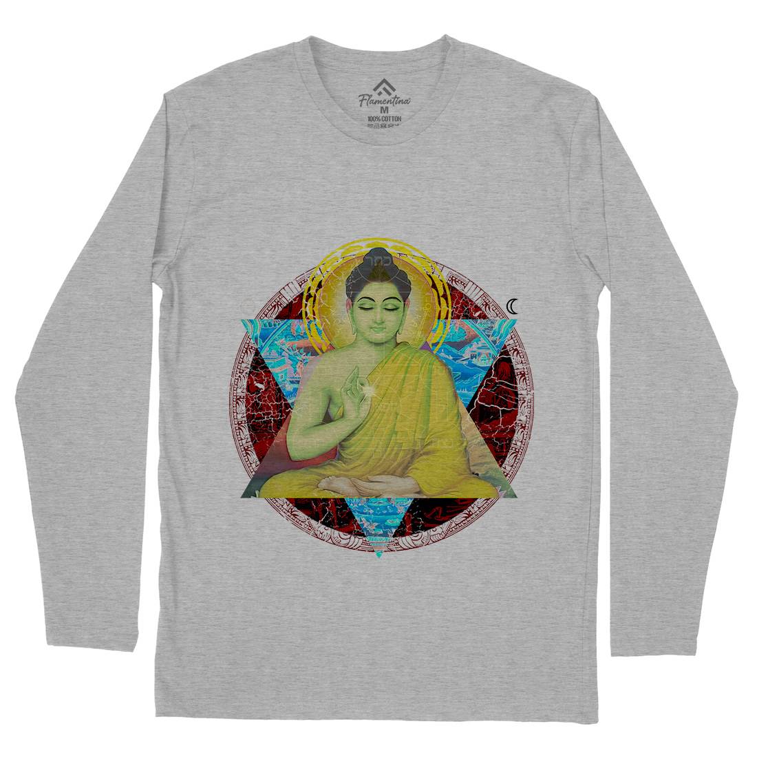 Buddhadharma Mens Long Sleeve T-Shirt Illuminati A812