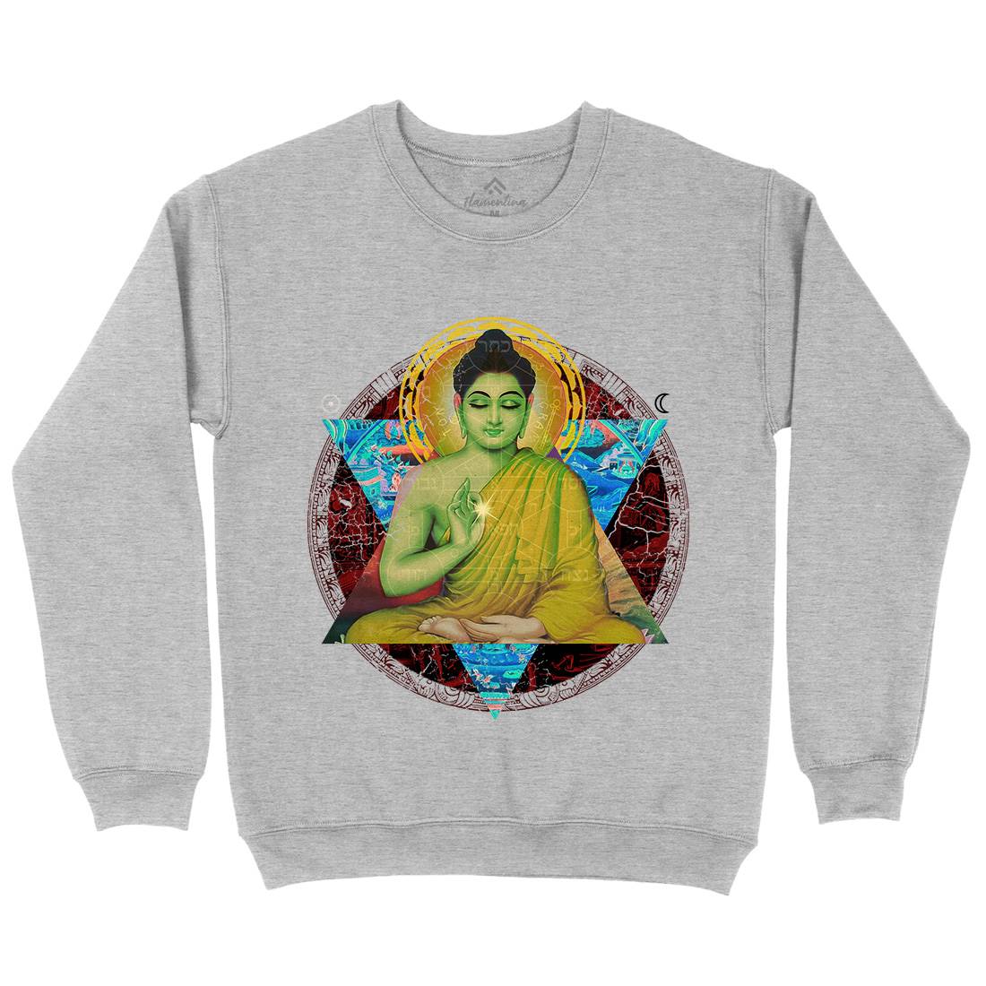 Buddhadharma Mens Crew Neck Sweatshirt Illuminati A812