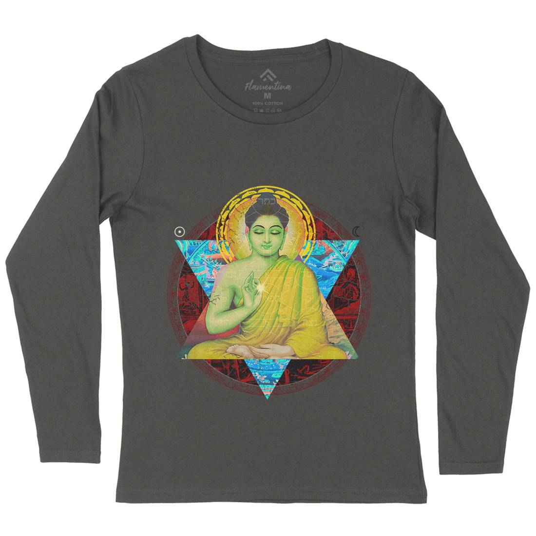 Buddhadharma Womens Long Sleeve T-Shirt Illuminati A812