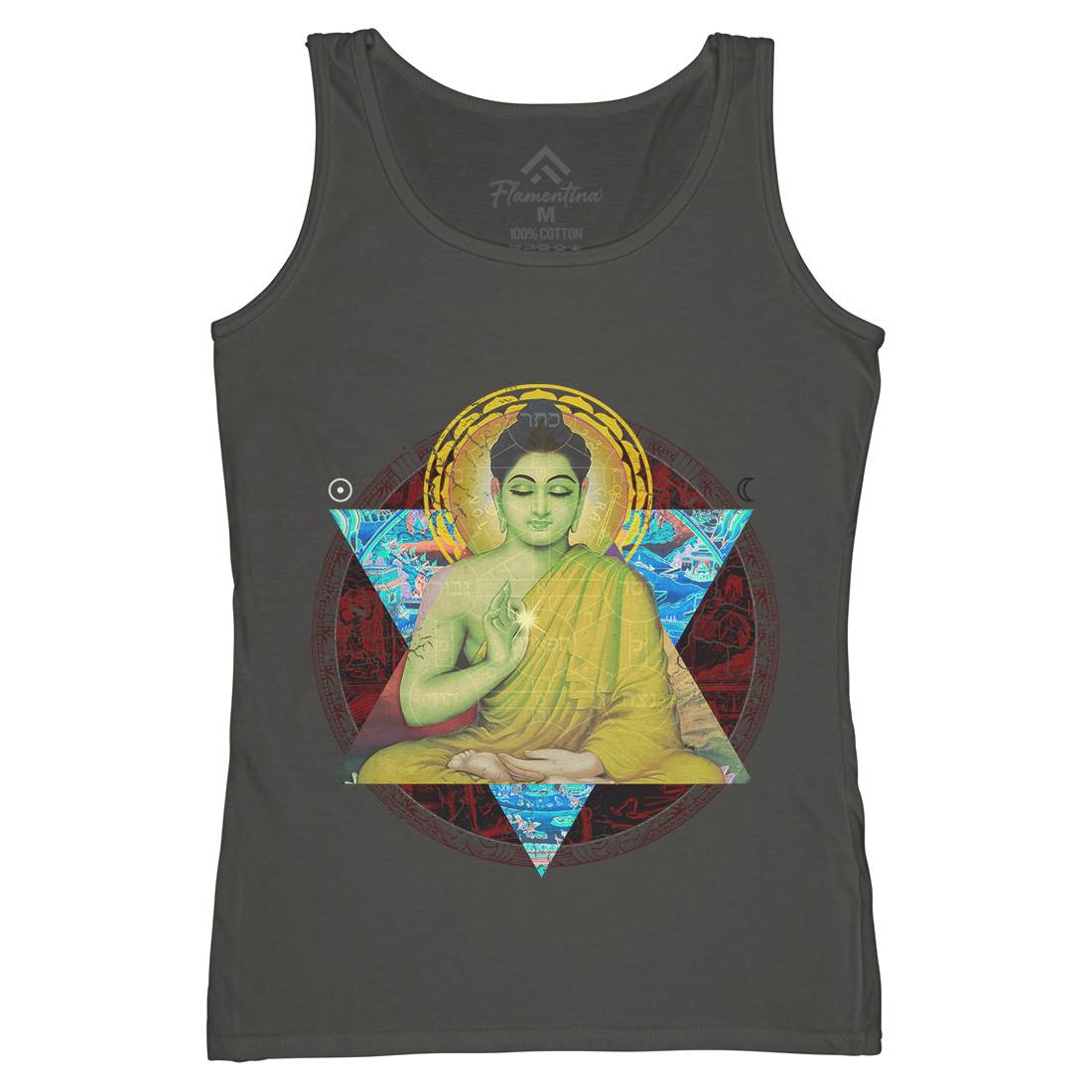 Buddhadharma Womens Organic Tank Top Vest Illuminati A812
