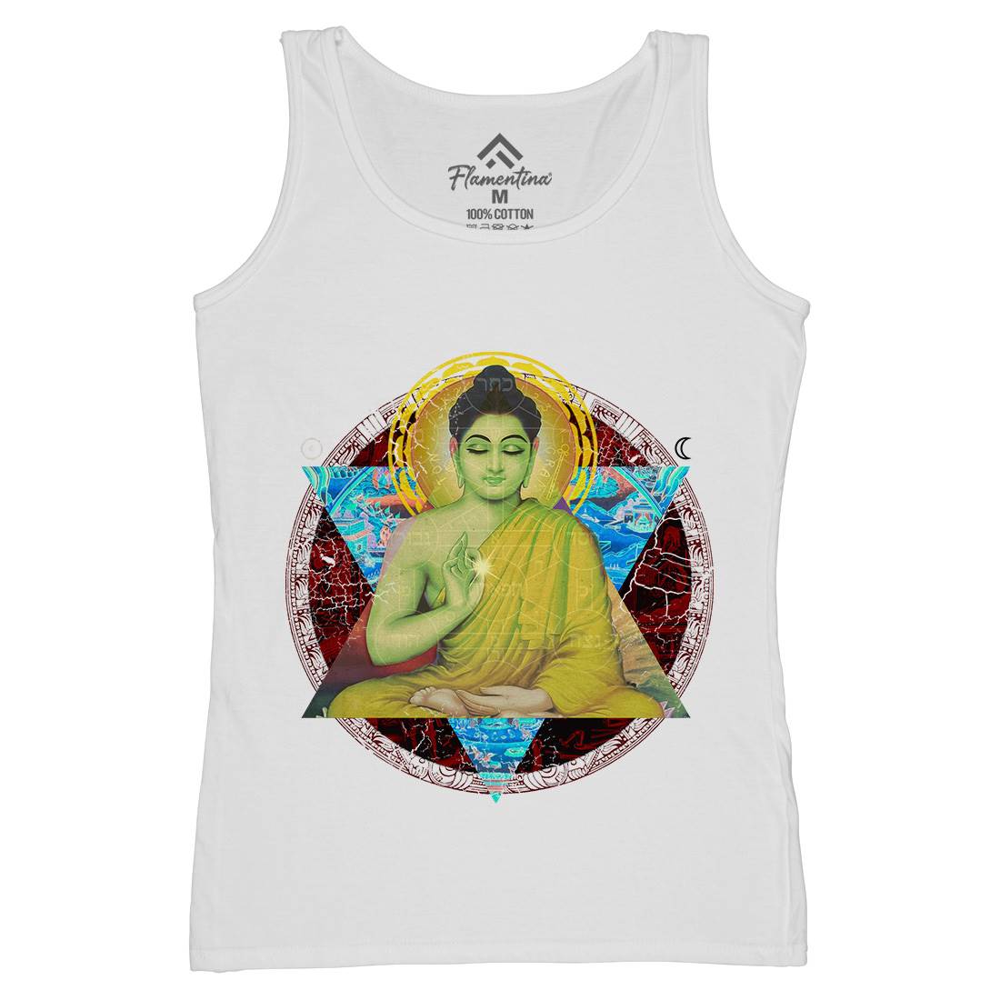 Buddhadharma Womens Organic Tank Top Vest Illuminati A812