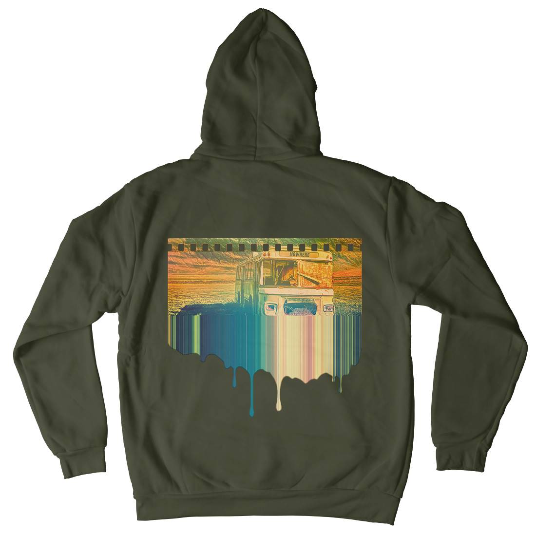 Bus To Nowhere Kids Crew Neck Hoodie Art A813