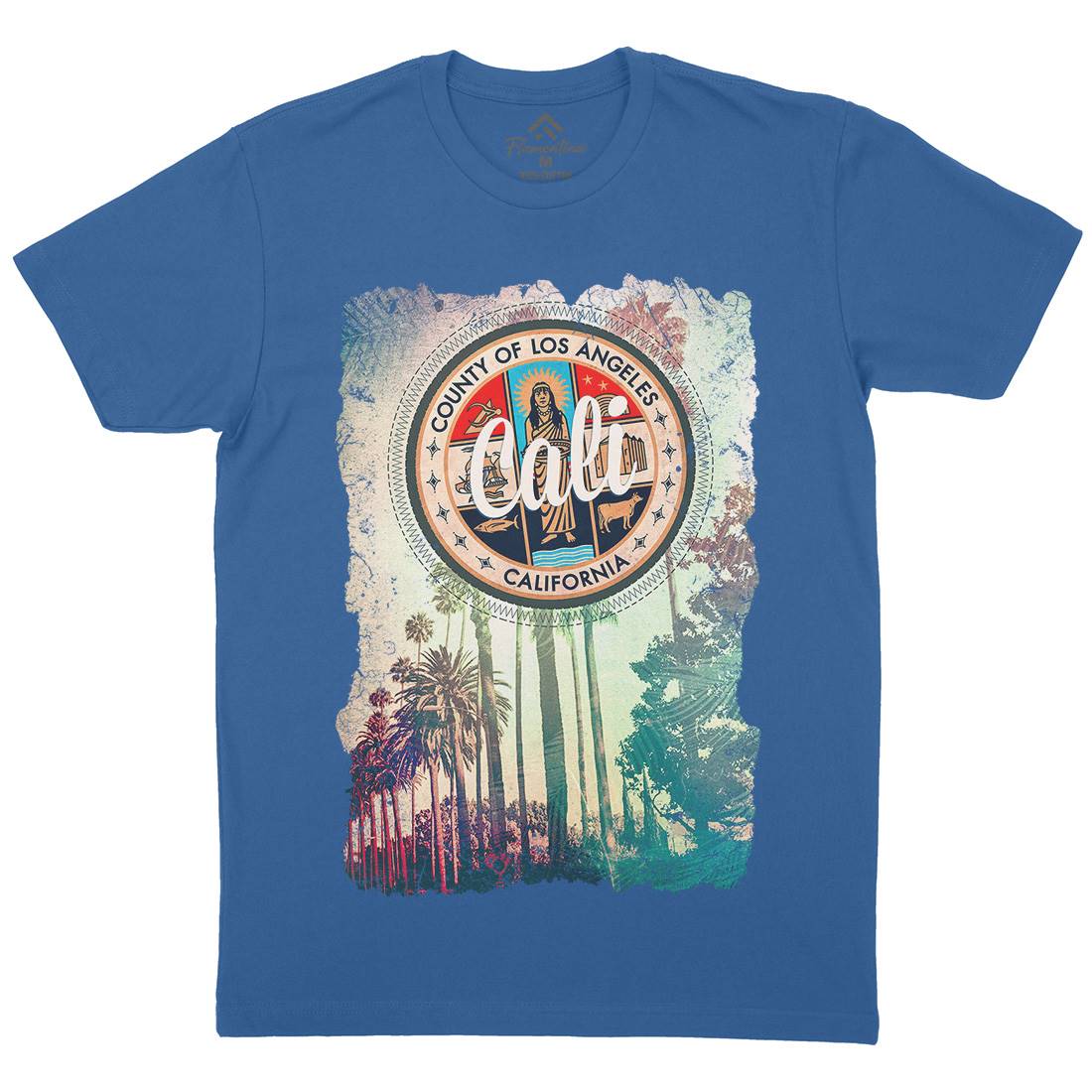 Cali Mens Organic Crew Neck T-Shirt Art A814