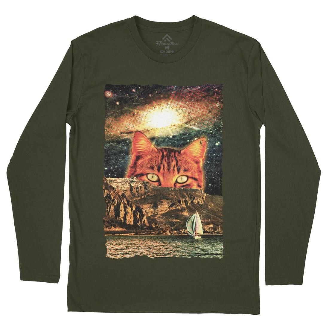 Catastic Trip Mens Long Sleeve T-Shirt Space A815
