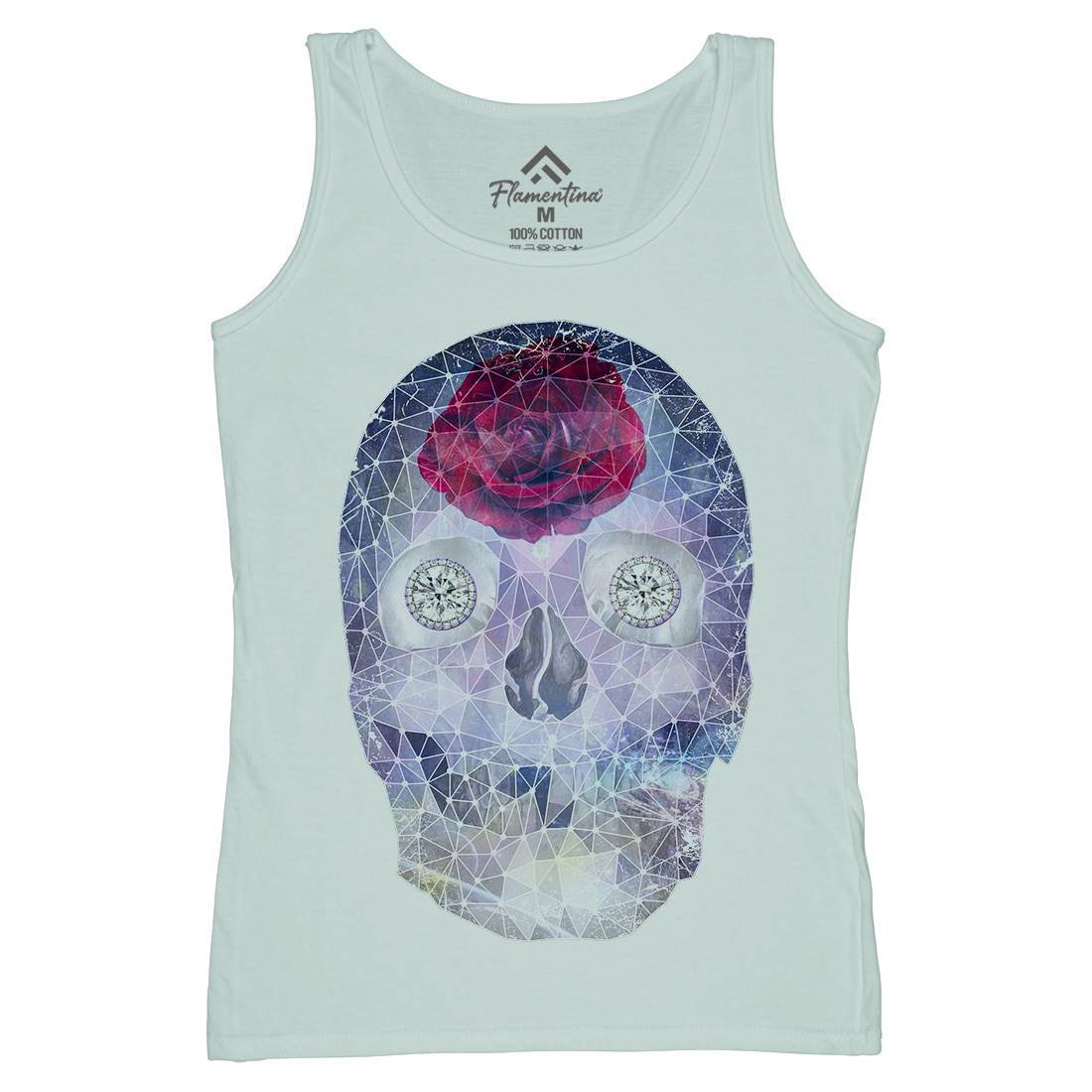 Crystal Skull Womens Organic Tank Top Vest Space A816