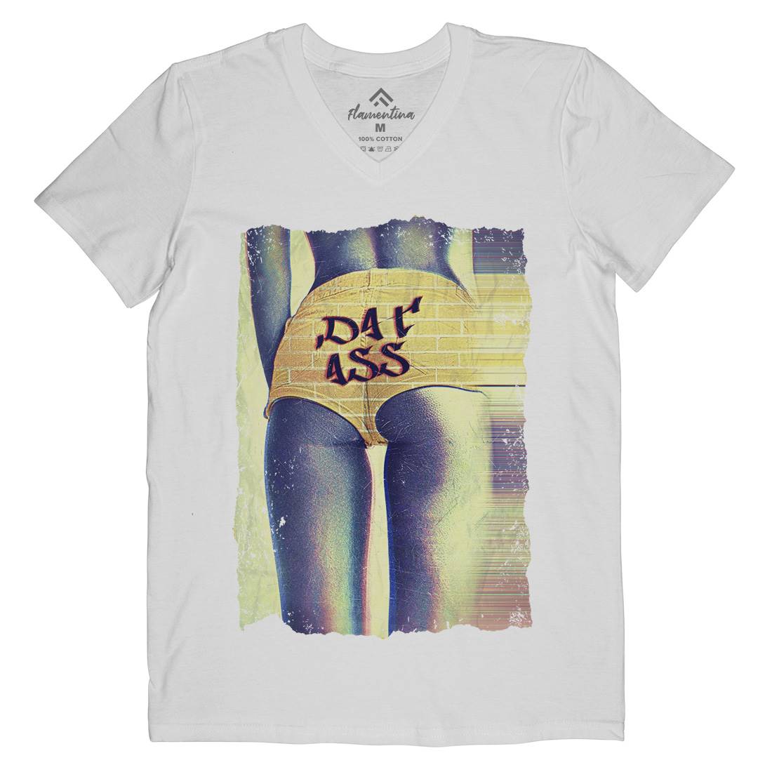 Dat Ass Mens V-Neck T-Shirt Art A817