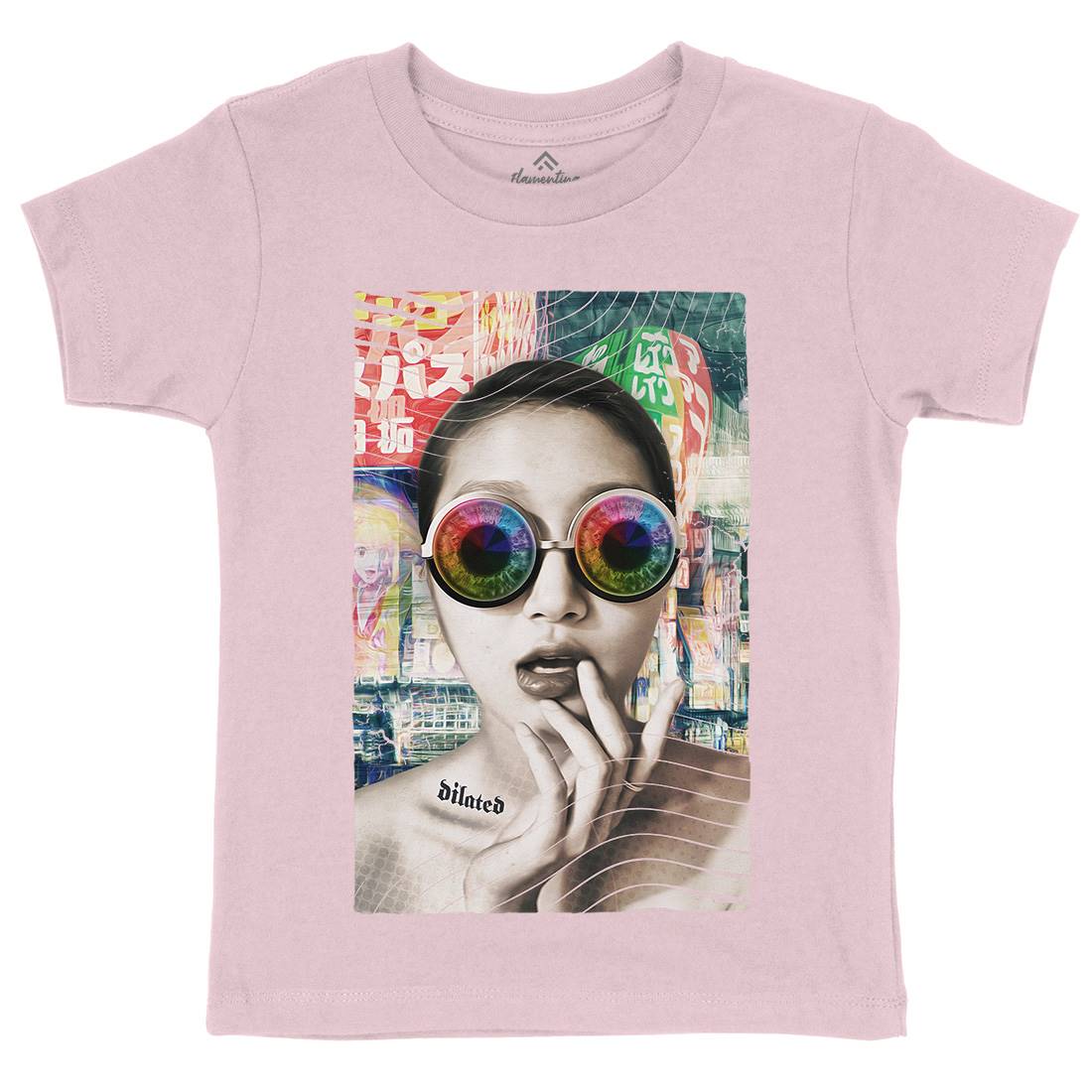 Dilated In Tokyo Kids Crew Neck T-Shirt Art A822