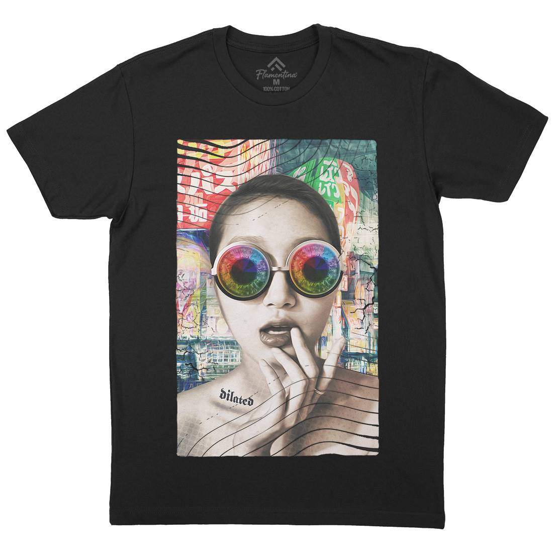 Dilated In Tokyo Mens Crew Neck T-Shirt Art A822