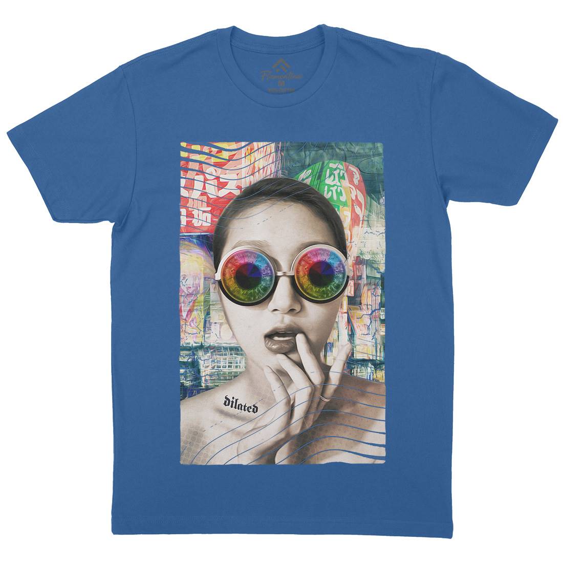 Dilated In Tokyo Mens Organic Crew Neck T-Shirt Art A822