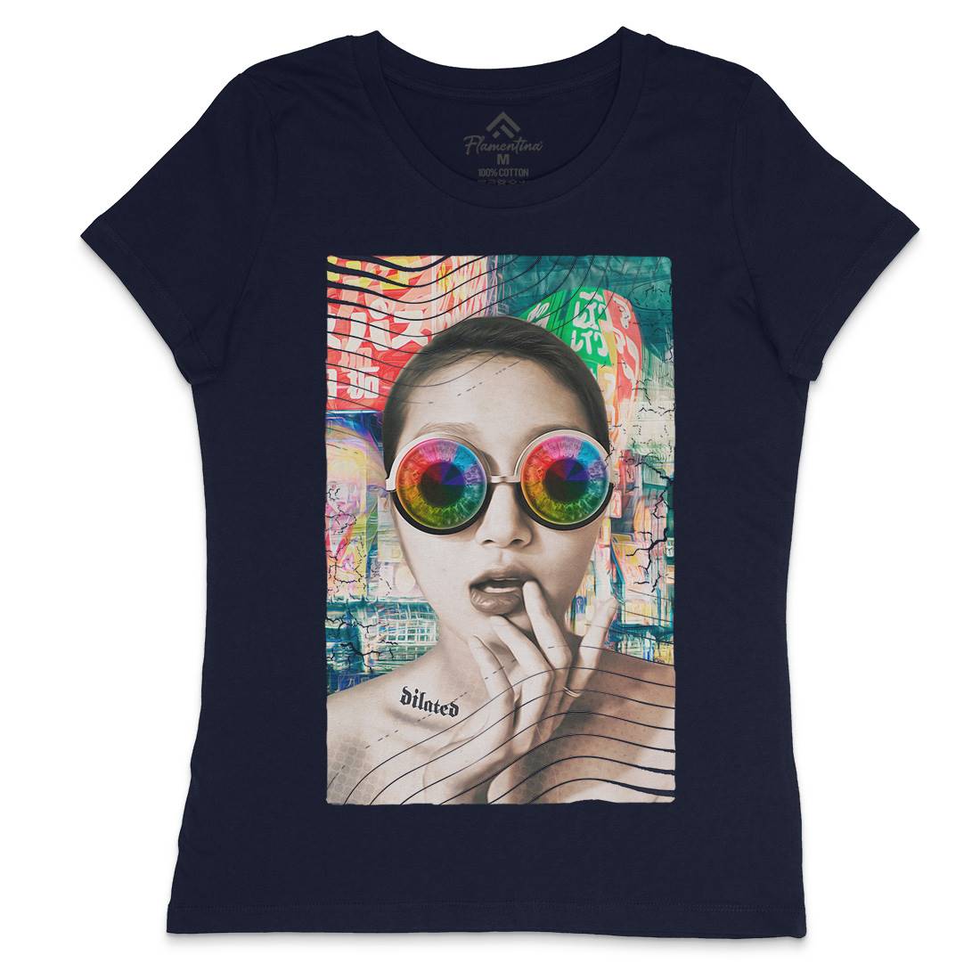 Dilated In Tokyo Womens Crew Neck T-Shirt Art A822